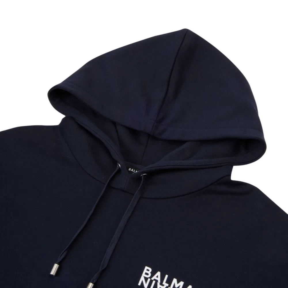 Свитшот на молнии BALMAIN темно-синий — фото 4