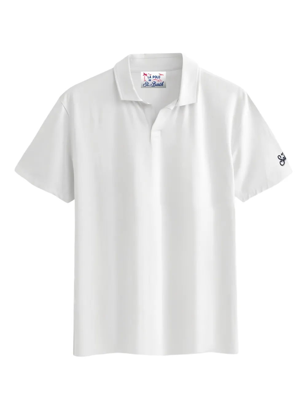 

Рубашка поло с вышивкой Mc2 Saint Barth, белый