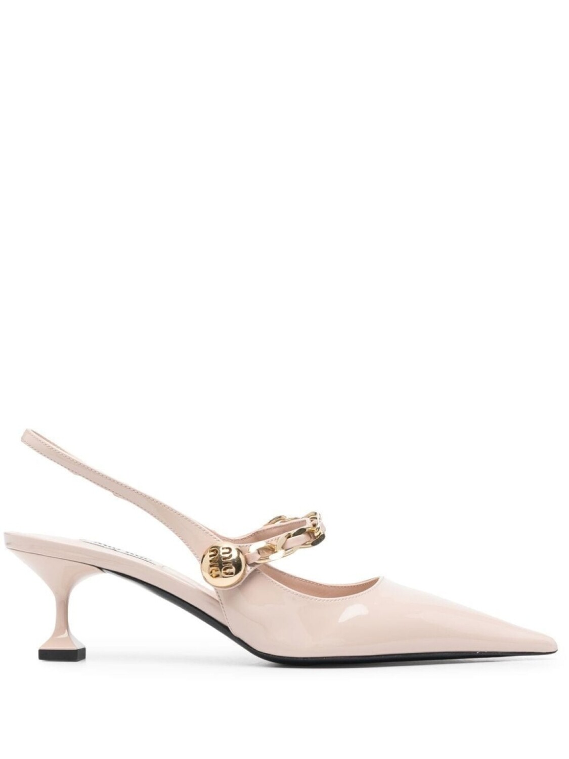 

Miu Miu туфли с ремешком на пятке, розовый