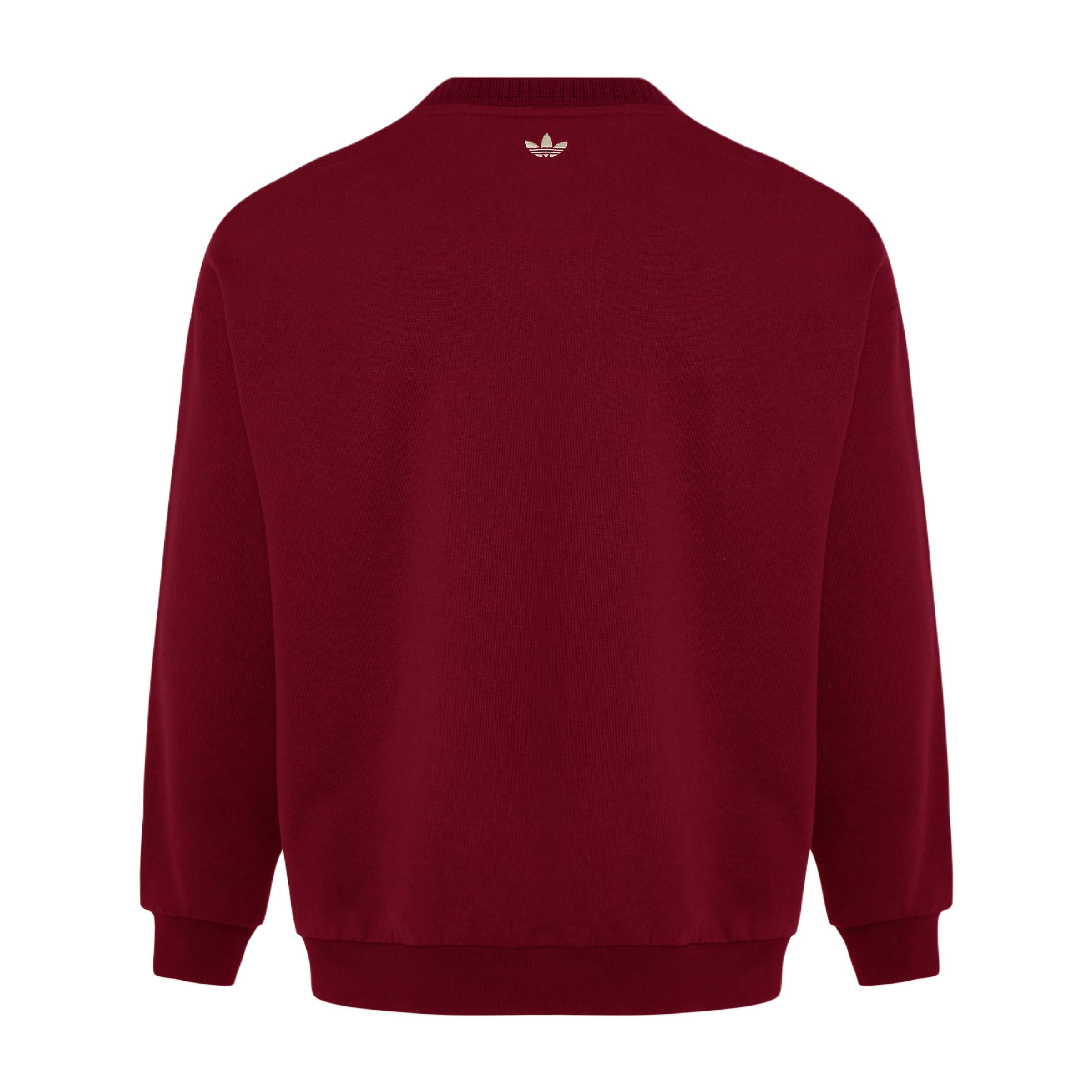 FW25 CRAFTED CREWNECK JUMPER Свитшот Unisex Adidas Originals, красный — фото 3