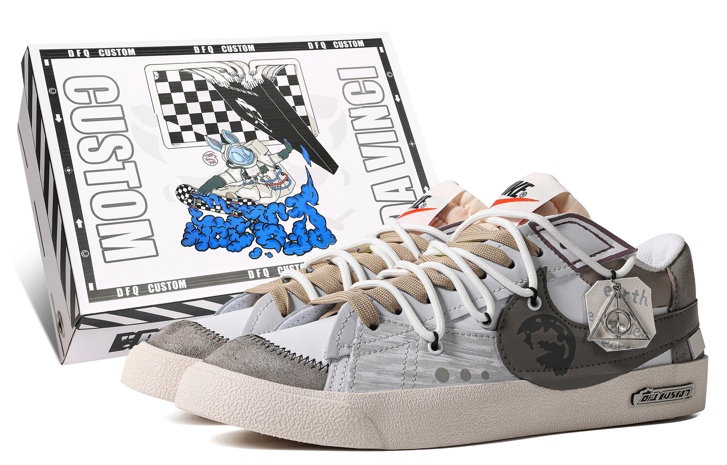 

Мужские кроссовки для скейтбординга Nike Blazer, Light Gray