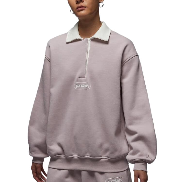 

Женская толстовка AS WJ FLT FLC для регби Jordan, светлый серый розовый