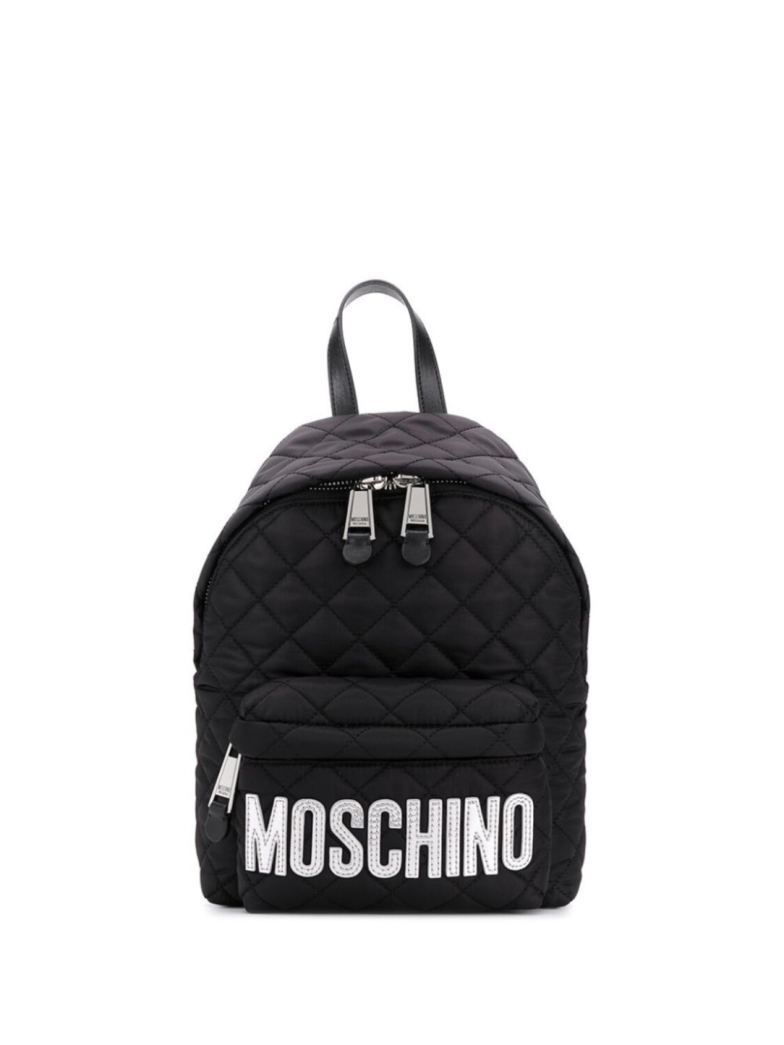 

Moschino стеганый рюкзак с логотипом, черный