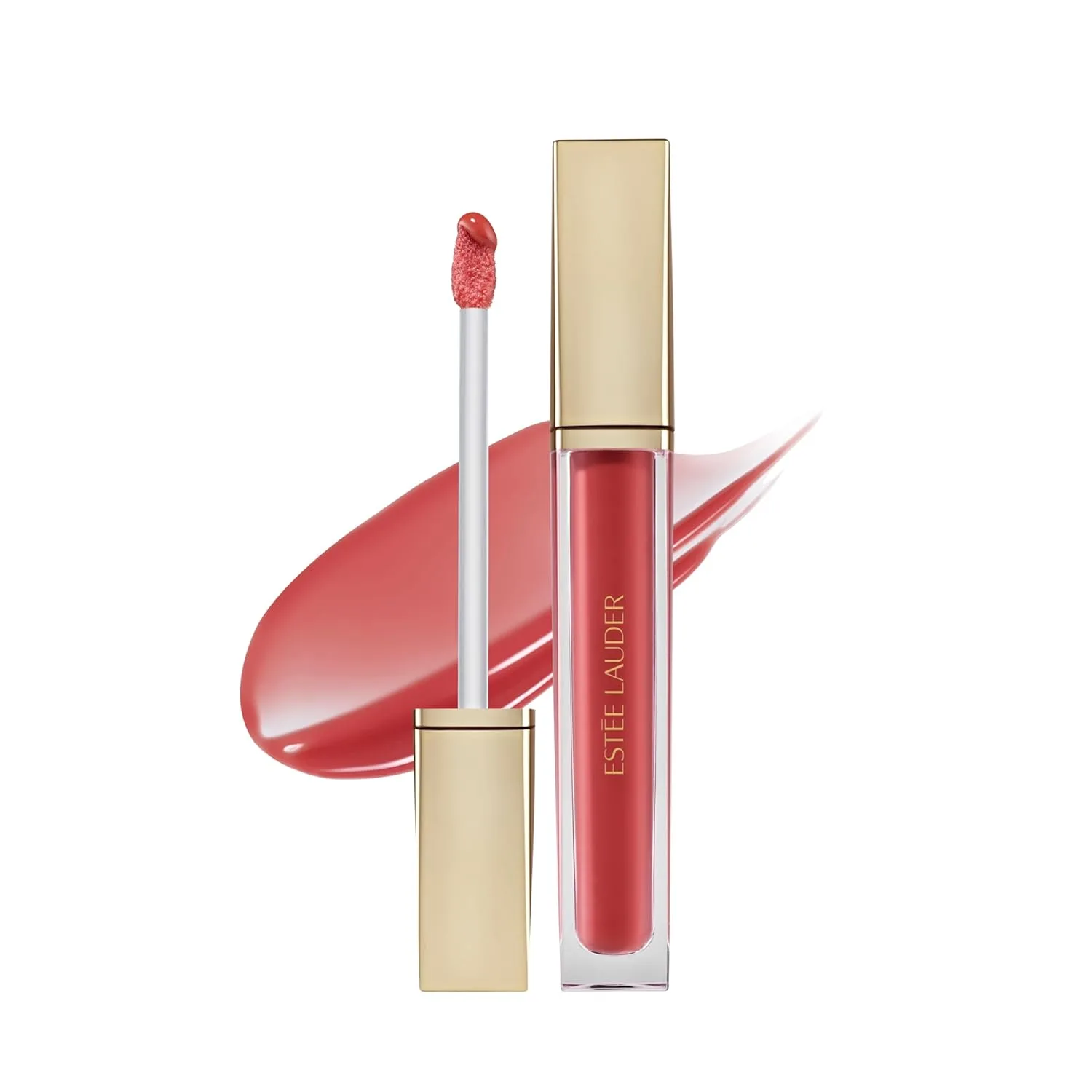 Масло для губ Estée Lauder Glossy Pout | Увлажняет и придает объем, с легким оттенком | Содержит гиалуроновую кислоту и витамин Е, 08 Melon Sorbet - Blushing Rose