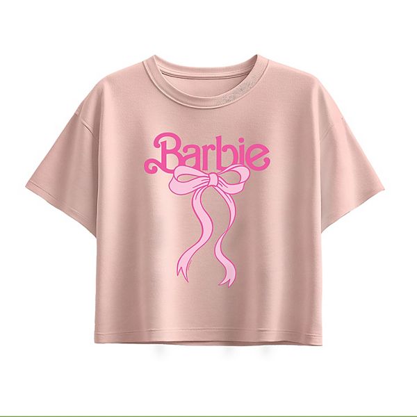 

Футболка с логотипом и бантом для девочек 7-16 Barbie, Light Pink