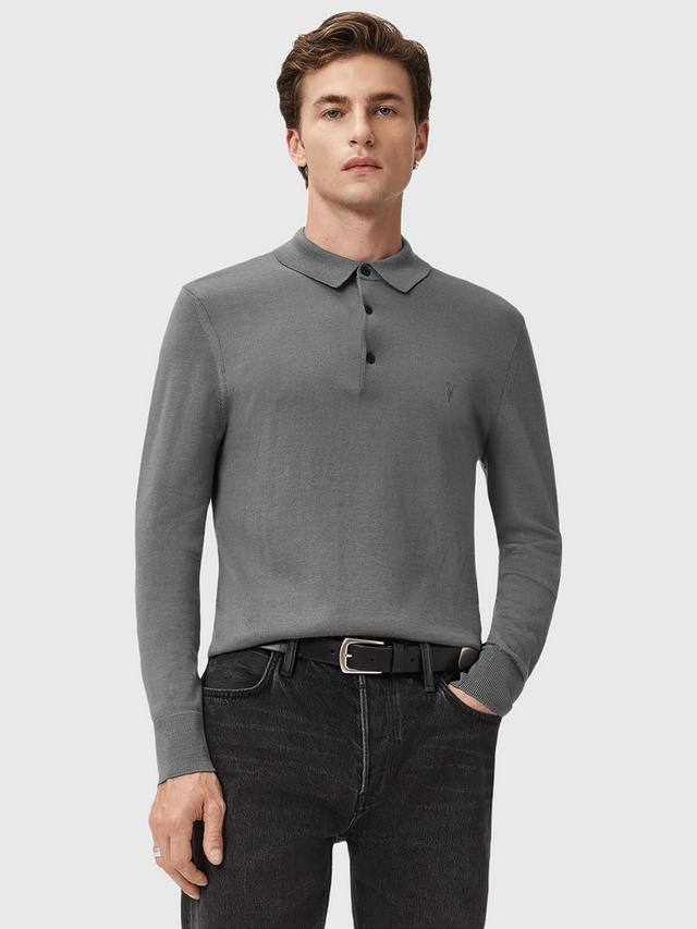 

Длинный поло из шерсти с длинными рукавами AllSaints