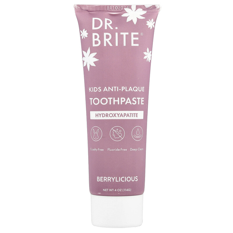 

Dr. Brite, Kid's, зубная паста против зубного налета, ягодное, 142 г (5 унций)