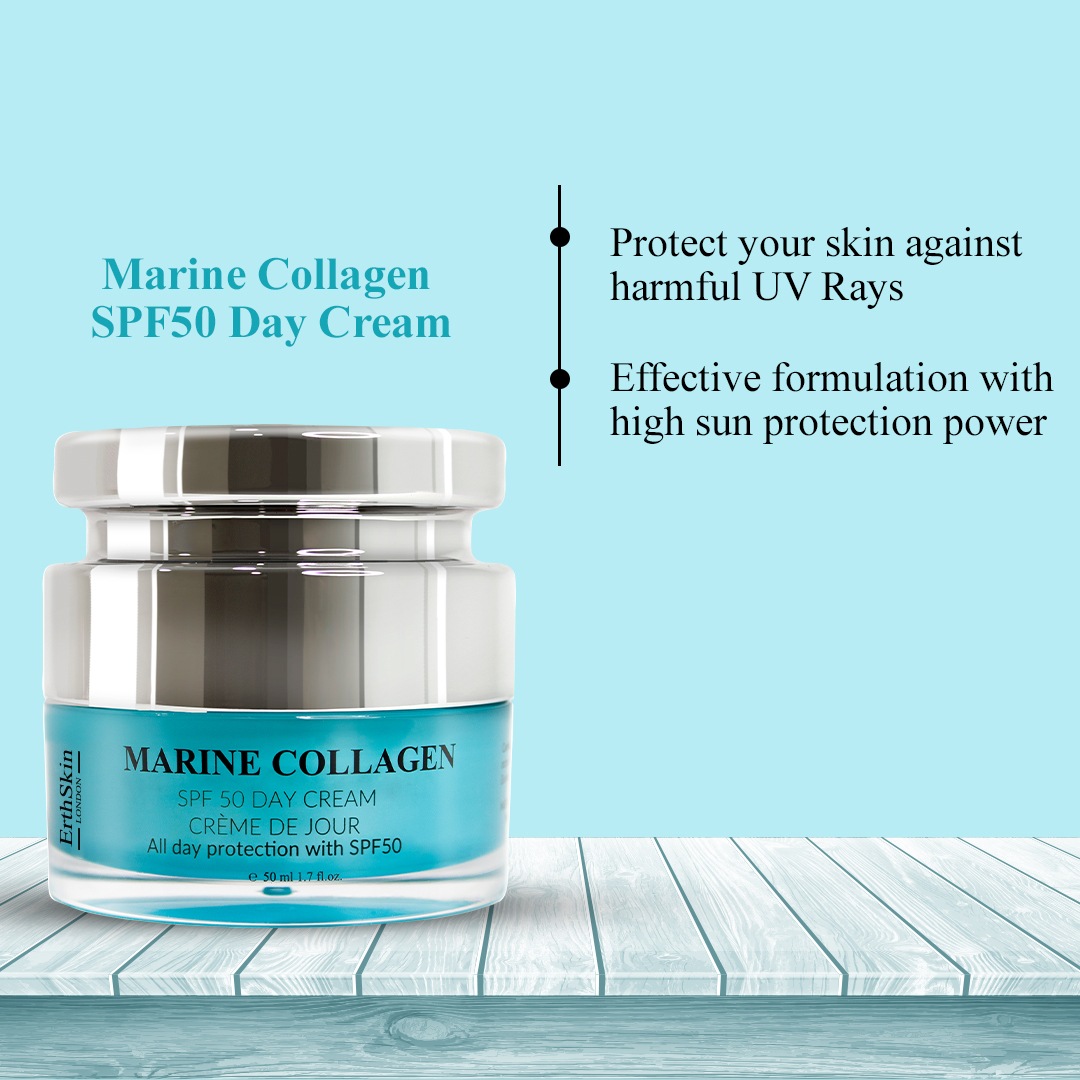 Крем для лица SPF50 ERTHSKIN LONDON Дневной marine collagen tagescreme, количество — фото 2