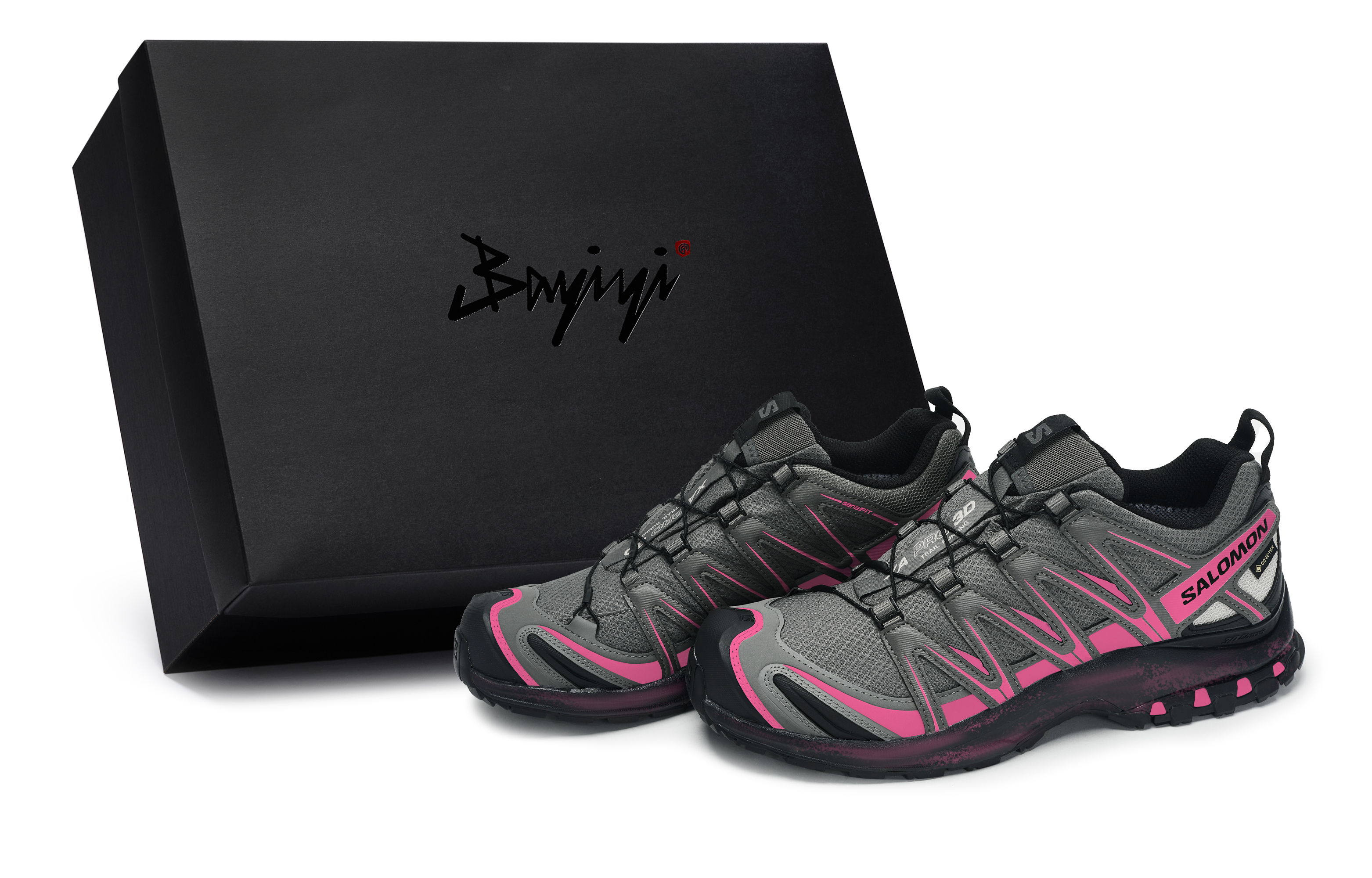 SALOMON Кроссовки XA PRO 3D Low Top унисекс, цвет черный, серый, розовый