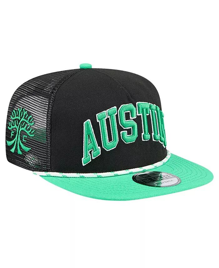 

Мужская черная кепка Austin FC Throwback Golfer Snapback New Era, черный