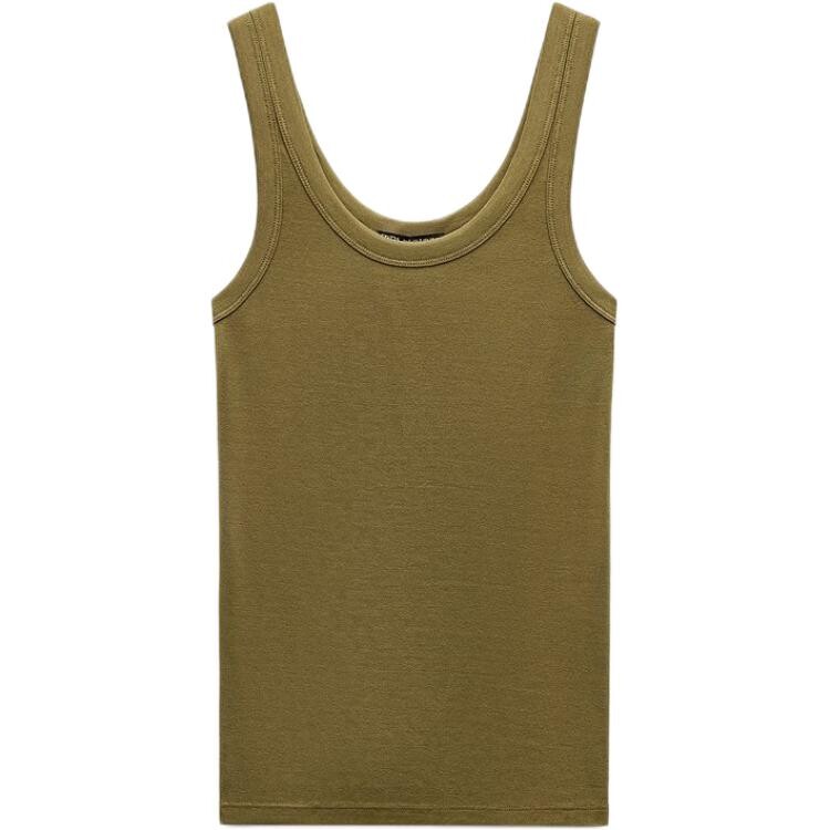 

Жилет женский оливково-зеленый Zara