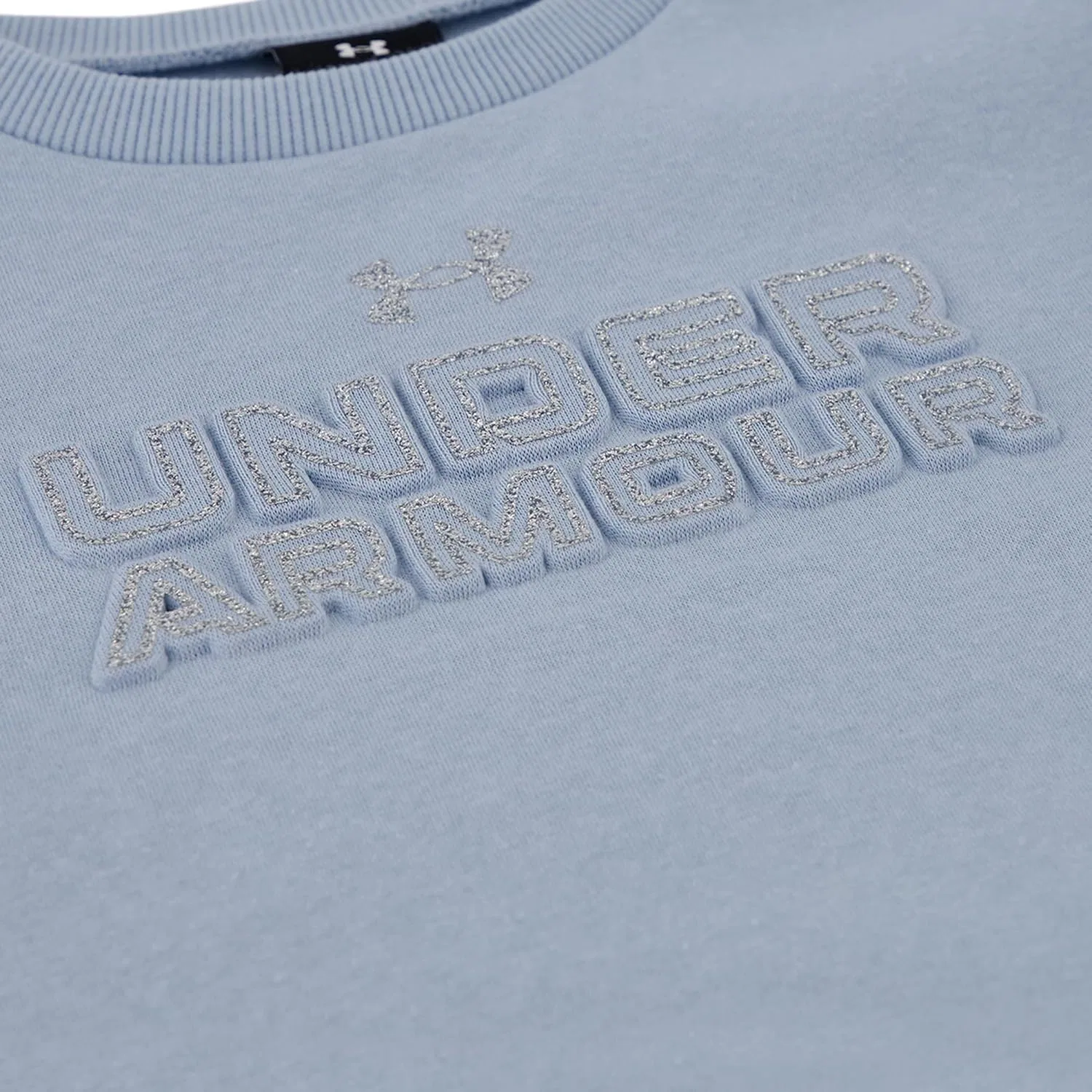 Детская толстовка с капюшоном Under Armour, мягкий и удобный флис, коллекция для активного отдыха, Blue Calm — фото 2