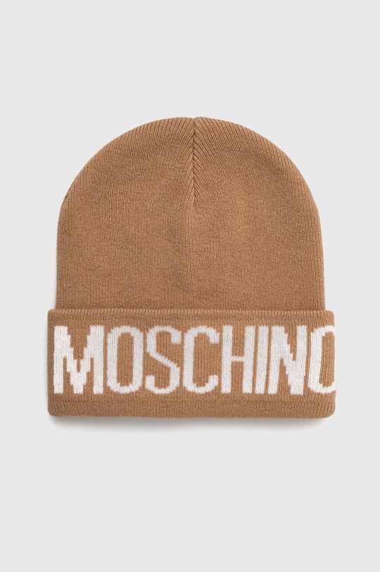 

Шапка из смесовой шерсти Moschino, коричневый