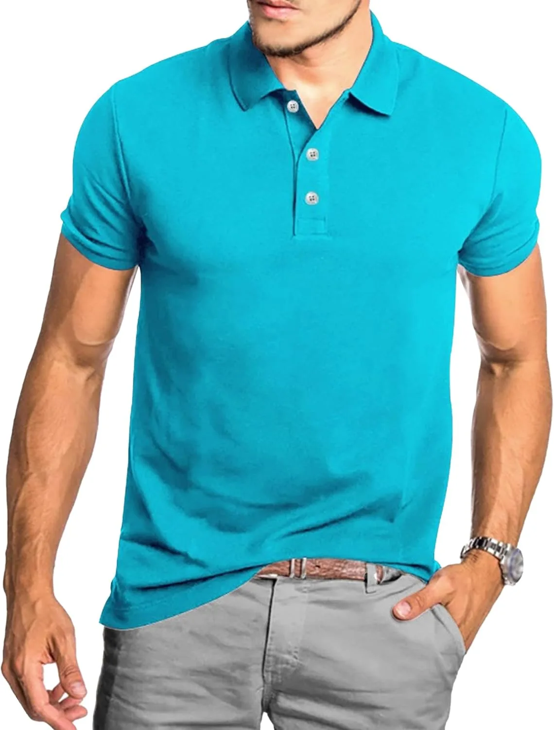 

Мужская летняя поло бизнес-кэжуал Slim Fit Maiyifu-GJ