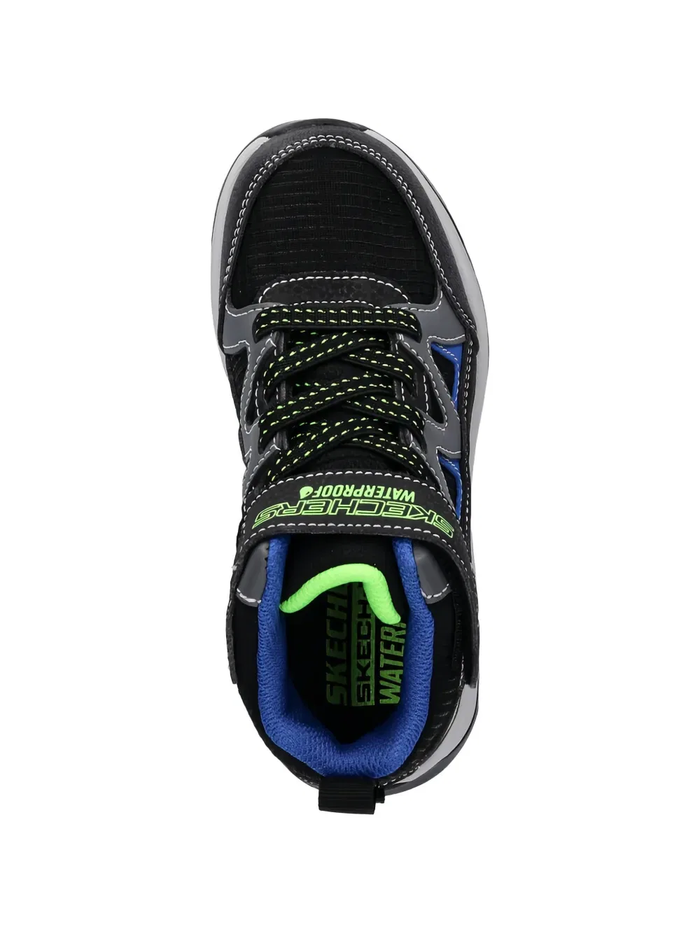 Кроссовки на шнуровке с вставками Skechers, черный — фото 4