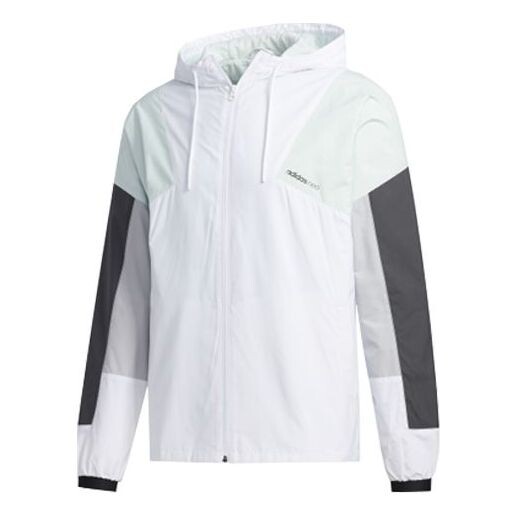 

Куртка neo m fav cb wb hooded sports jacket white Adidas, белый
