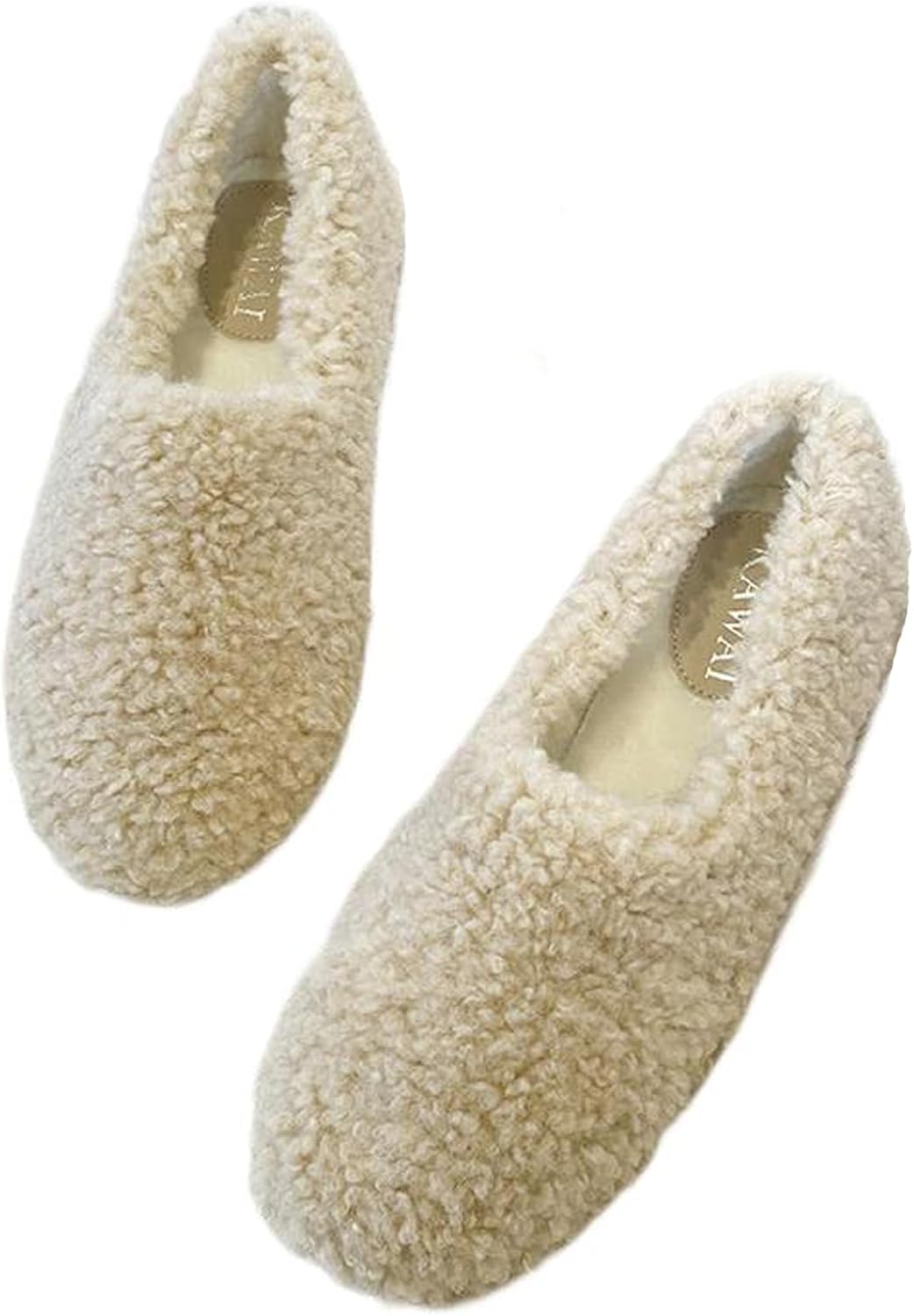 

Женские и мужские плюшевые тапочки, хлопковые тапочки, тапочки с круглым носком, плюшевые шерстяные тапочки, мягкие тапочки с подогнутым краем, легкая домашняя обувь, тапочки с шерстяной подкладкой, удобные лоферы Generic, B Apricot