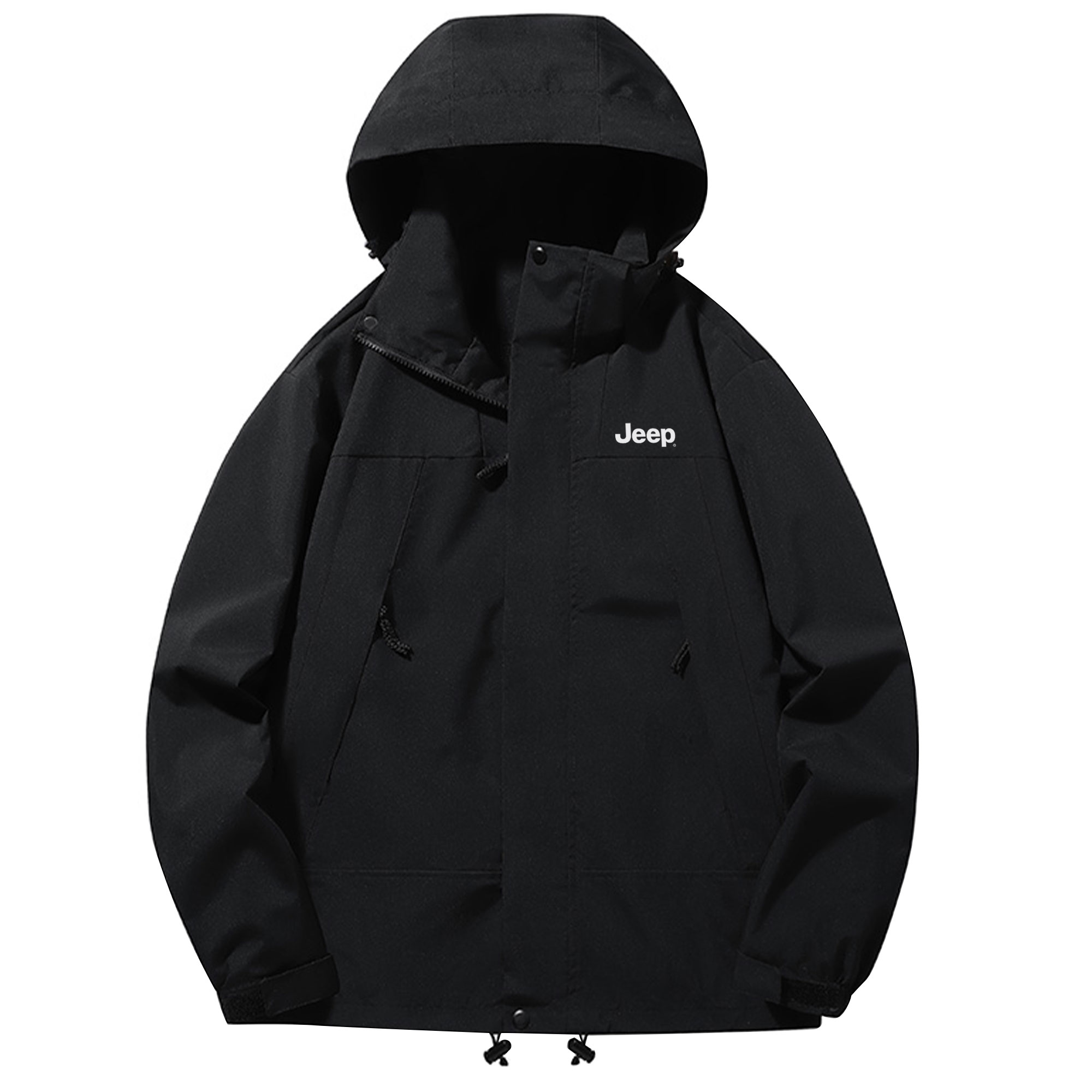 

Jeep Ветрозащитная непромокаемая дышащая утепленная куртка унисекс, Black Unlined Jacket