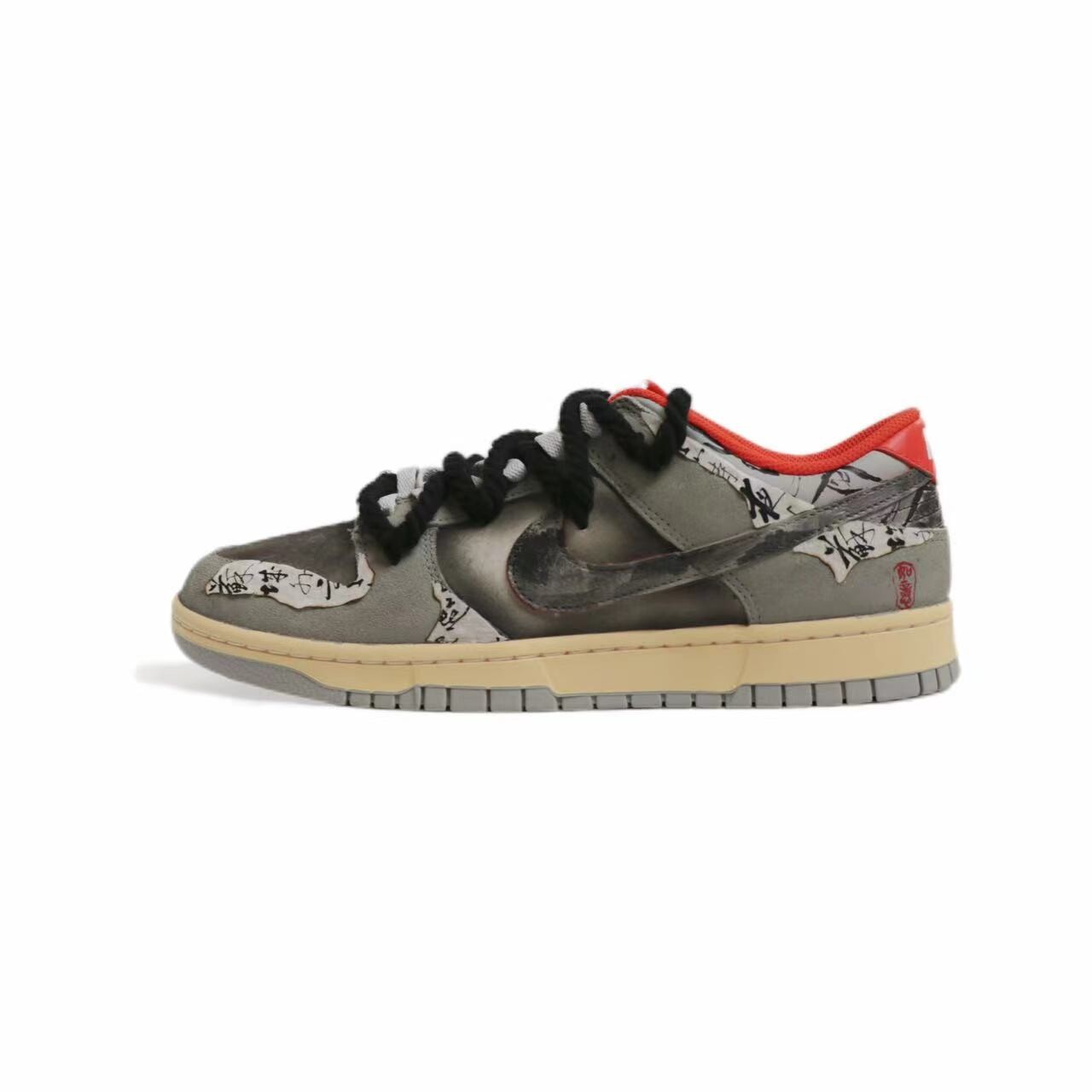 

Кроссовки для скейтбординга Dunk унисекс с низким верхом серый Nike