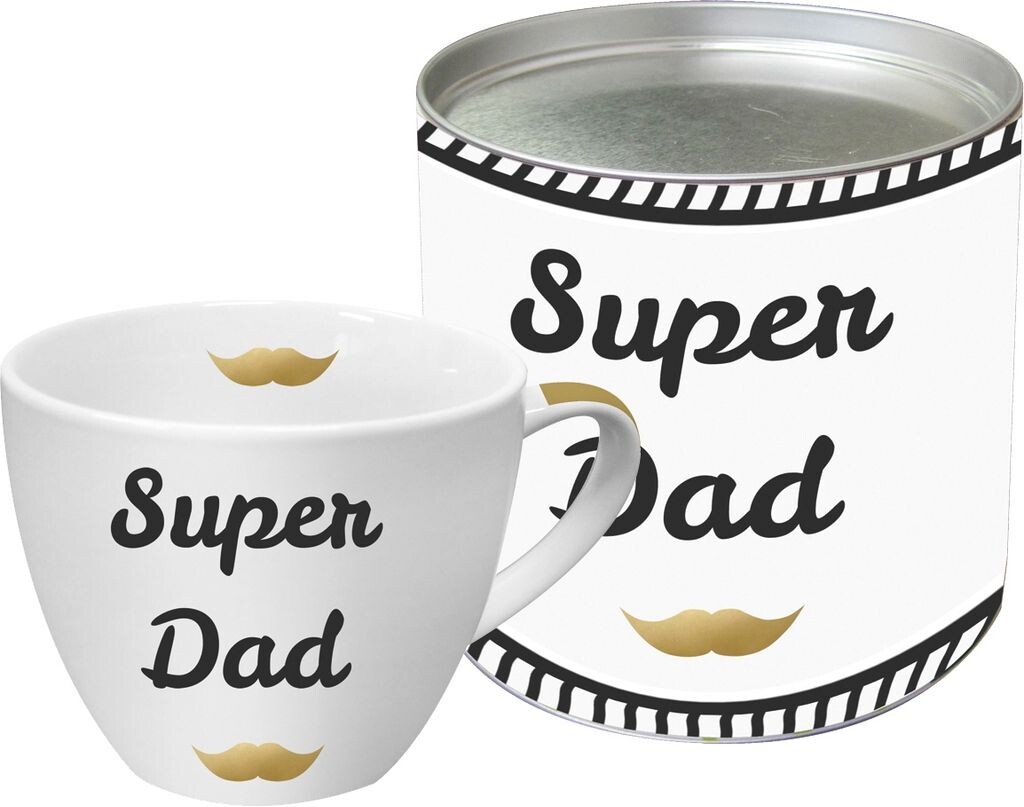 

Ppd 603066 Чашка Café au Lait «Супер Папа» Кружка Чашка ****, белый