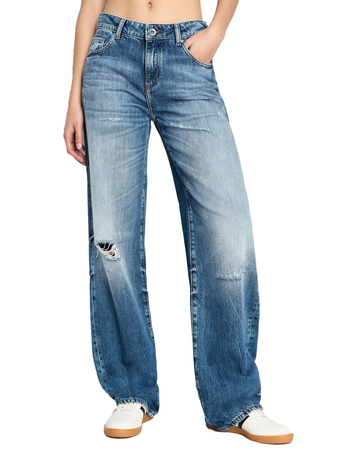 

Джинсы armani jeans low rise relaxed Exchange, синий