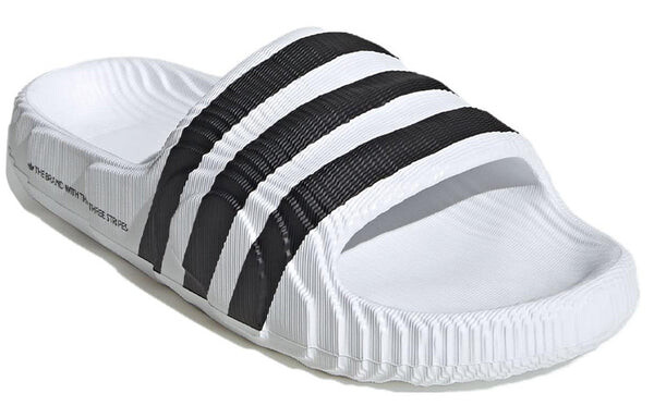 Кроссовки оригиналы adilette 22 Adidas, белый — фото 3