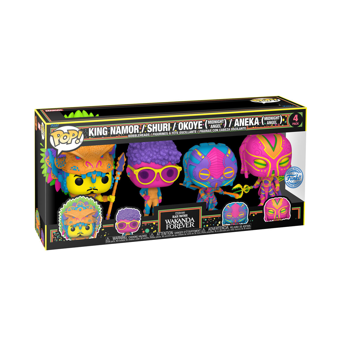 

Funko POP! Марвел, коллекционная фигурка, Wakanda Forever, 4шт.