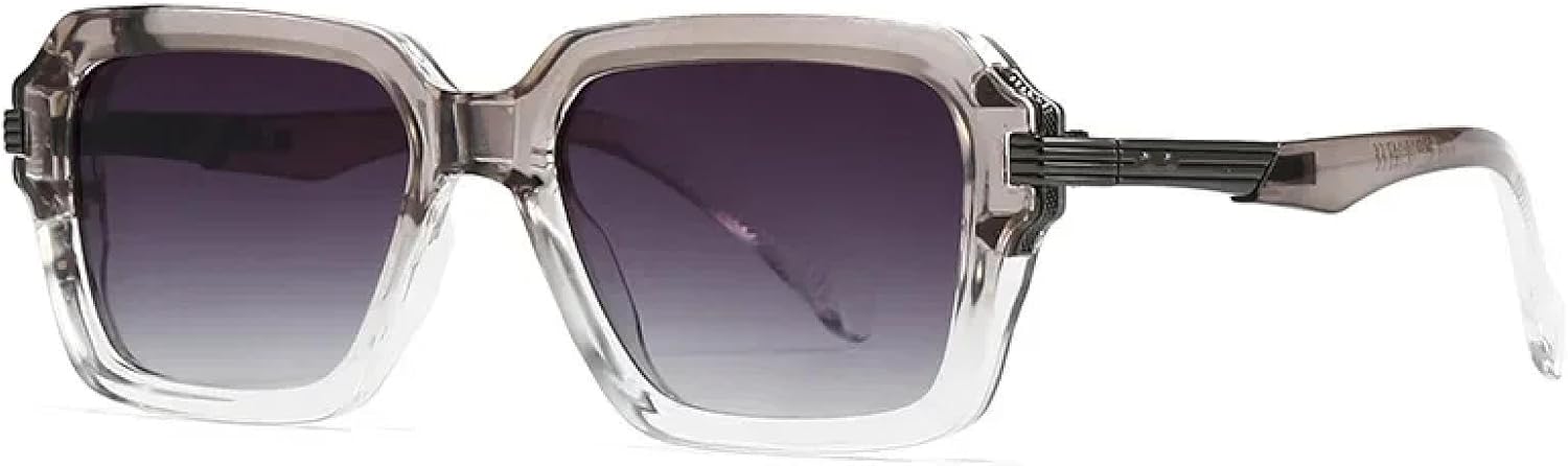 

Солнцезащитные очки с защитой от УФ-излучения UV400 | Двухцветные панк-очки | Для женщин и мужчин, для занятий спортом на открытом воздухе и вождения DSVIGF, Gray Gray