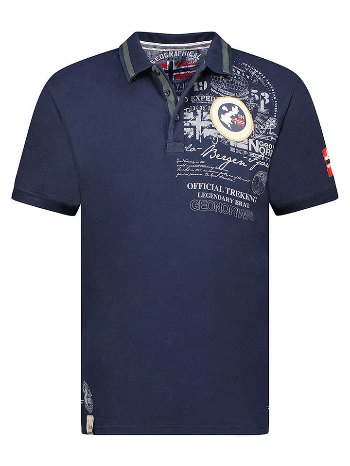 

Футболка поло Karuen Geographical Norway, темно-синий