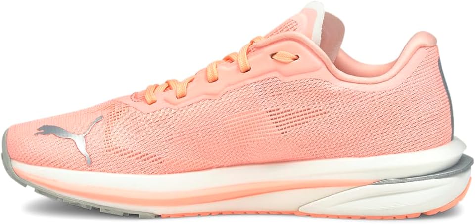 Кроссовки PUMA Velocity Nitro для бега, мужские, Elektro Peach/Puma Silver — фото 3