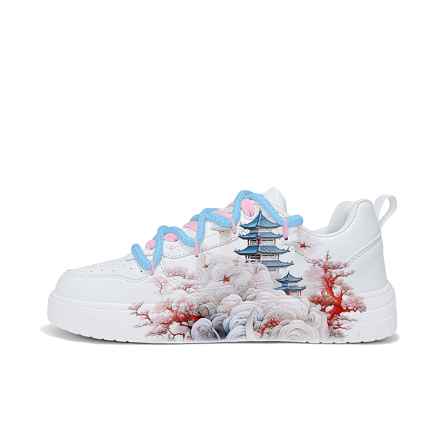 

Cold cicadas yesterday Антискользящие износостойкие легкие дышащие лоу-топы для скейтбординга унисекс белые с перекрестными ремешками Cloud Realm ZLJ2021D