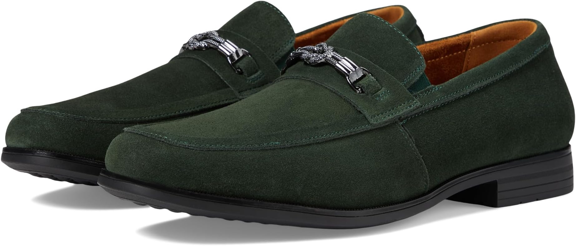 

Лоферы Stacy Adams Ravelle Moc Toe Bit Slip-On, цвет Green Suede