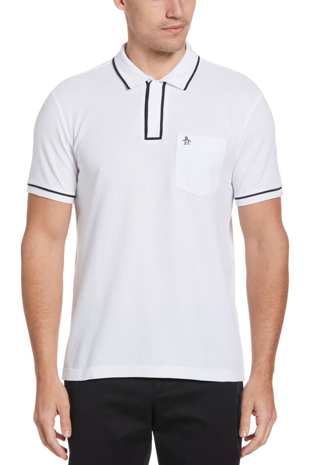 

Рубашка Поло Earl Белая с коротким рукавом Original Penguin, белый