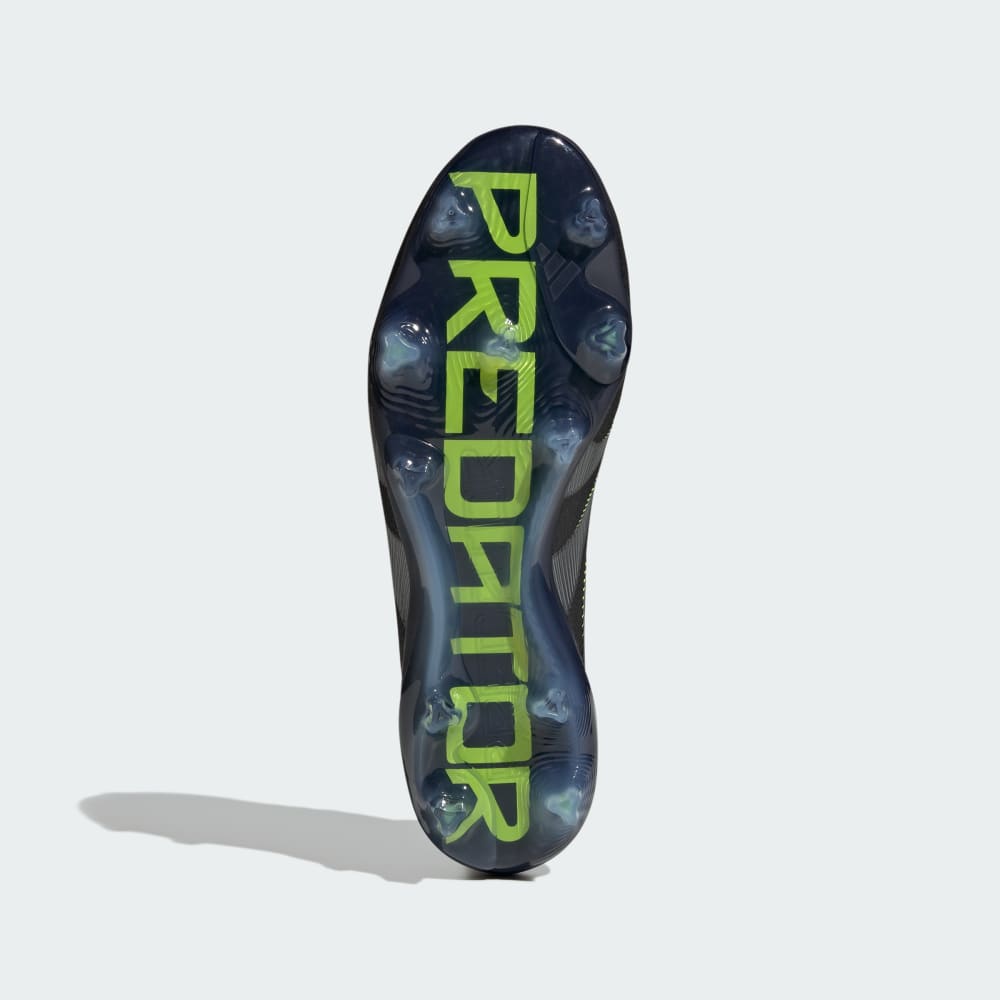 Бутсы Adidas Predator Elite Firm Ground Cleats, цвет Core Black/Carbon/Lucid Lemon — фото 4