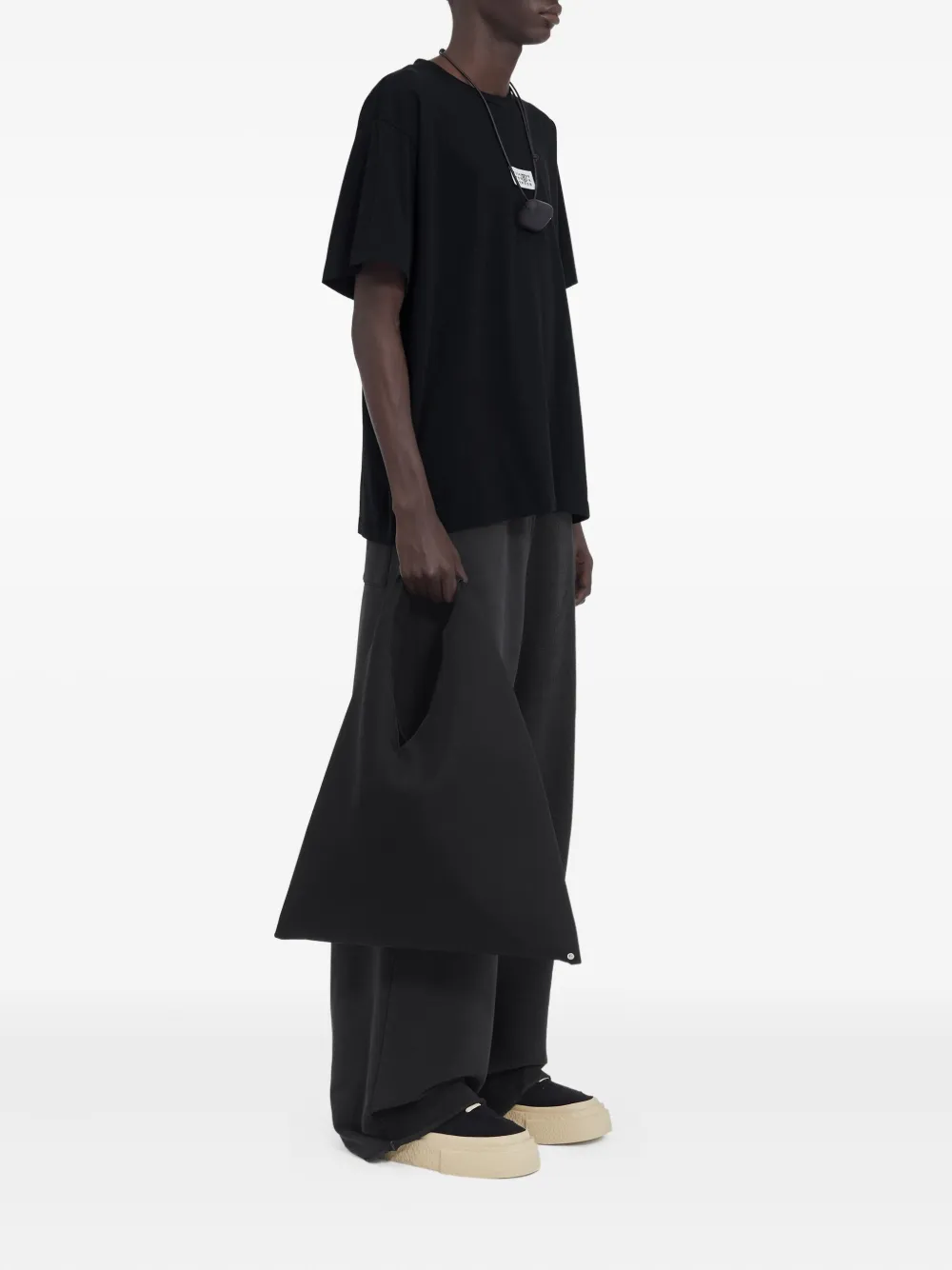 Футболка с графичным принтом Mm6 Maison Margiela, черный — фото 3