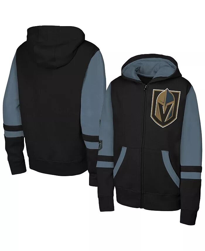 

Толстовка с капюшоном Big Boys and Girls Black Vegas Golden Knights Face Off Full-Zip Outerstuff