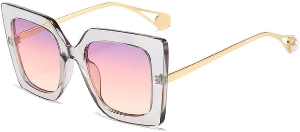 

MUTYNE Модные солнцезащитные очки «кошачий глаз» для женщин и мужчин, с градиентными линзами, металлической оправой, в стиле «бабочка», роскошные, с защитой от УФ-излучения UV400, C8