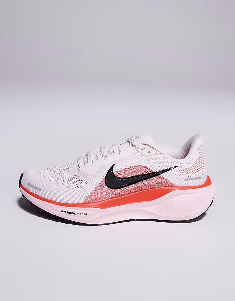 Nike Running - Air Zoom Pegasus 41 - Кроссовки белого и розового цвета — фото 2