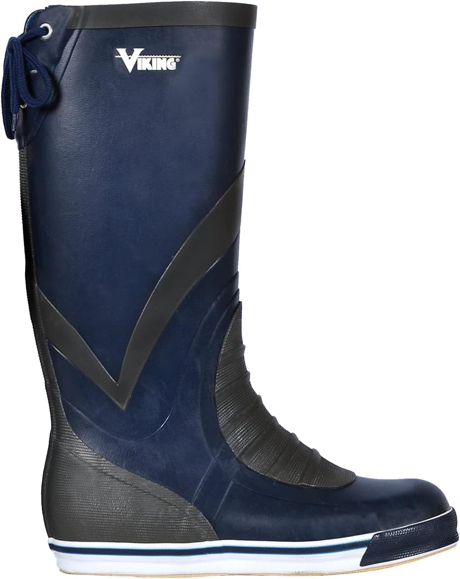 

Сапоги Viking Mariner 16 для палубы - прочные водонепроницаемые резиновые сапоги для мужчин и женщин с противоскользящей подошвой, темно-синий