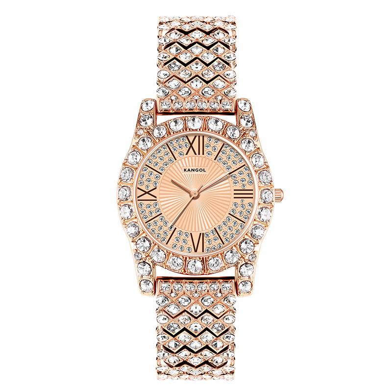 

KANGOL Часы Women's Watch, Rose Gold with White Dial[Box Custom+Baby's Breath Watch Dial]