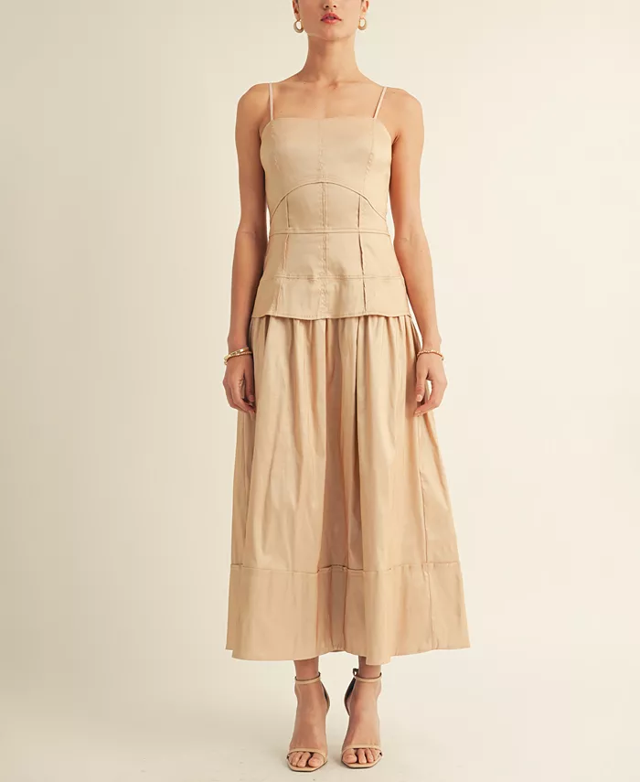 

Женское шифоновое платье-макси с корсетом AROSE STUDIO, INC