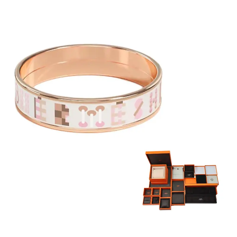 

HERMES Эмаль, Rose Gold Tone кольца Women's Pink Gold