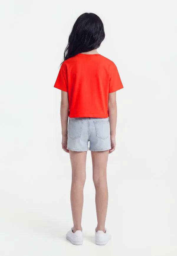 Базовая футболка свободного кроя с логотипом Calvin Klein Jeans, Orange — фото 2