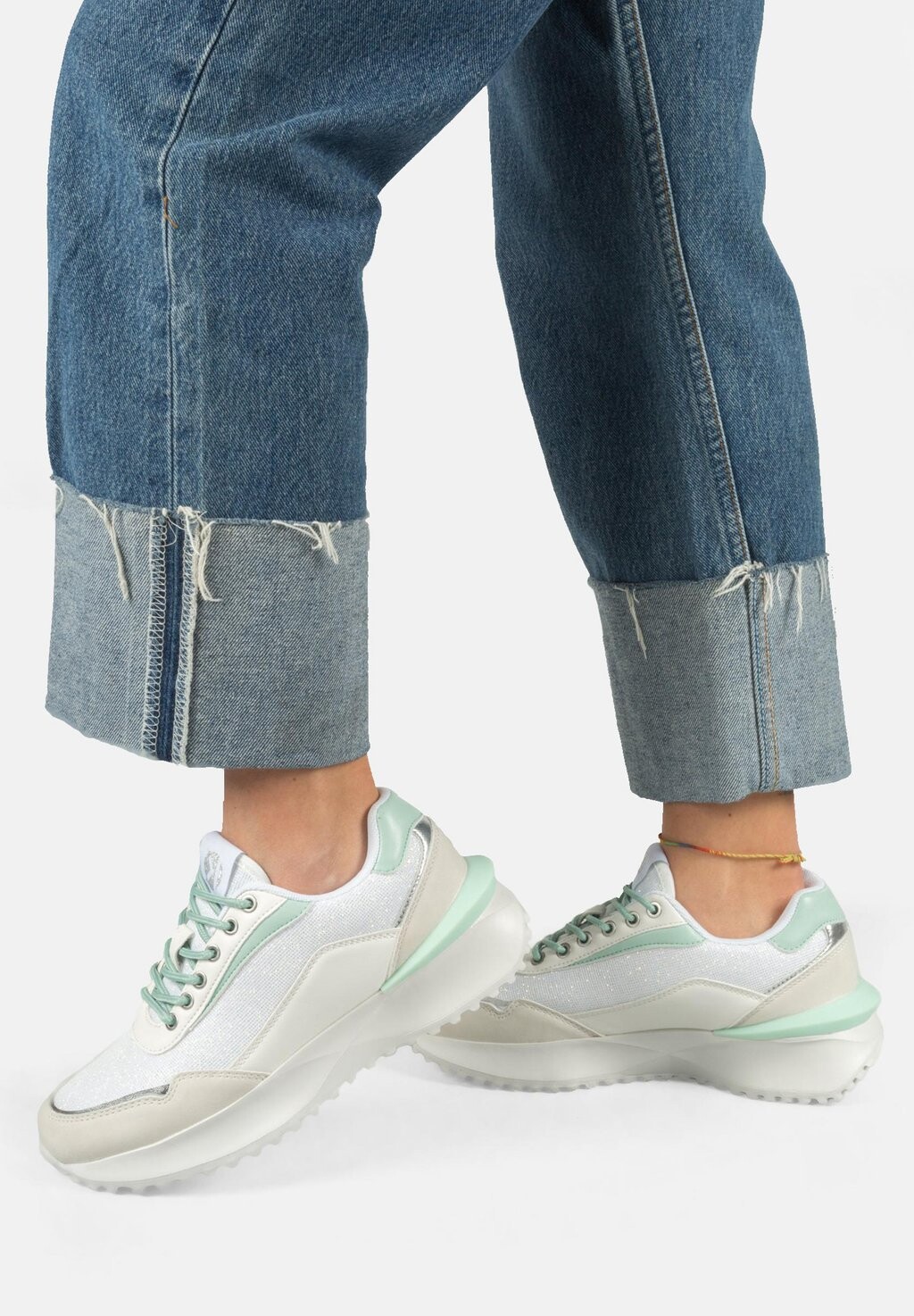 

Кроссовки низкие KHARISMA, цвет white mint green