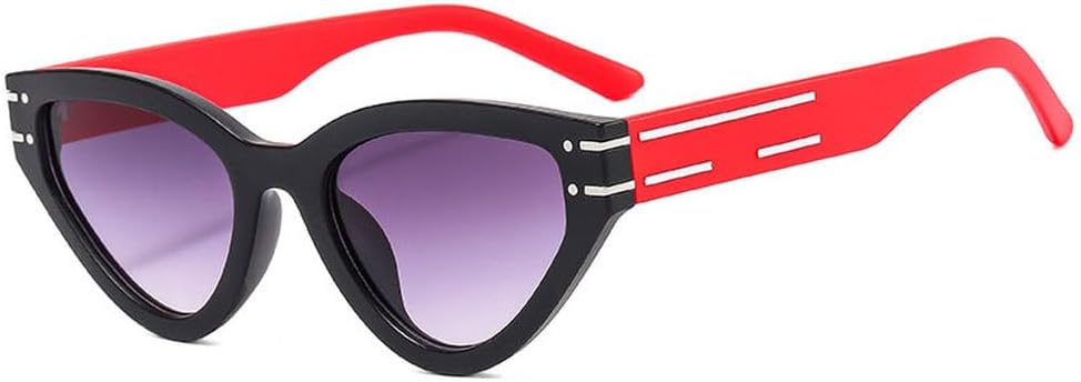 

Винтажные солнцезащитные очки «кошачий глаз» для женщин и мужчин, модные солнцезащитные очки-маски, женские тренды, очки для активного отдыха, защита от ультрафиолета UV400 TKKTLLT, Black-gradient Black