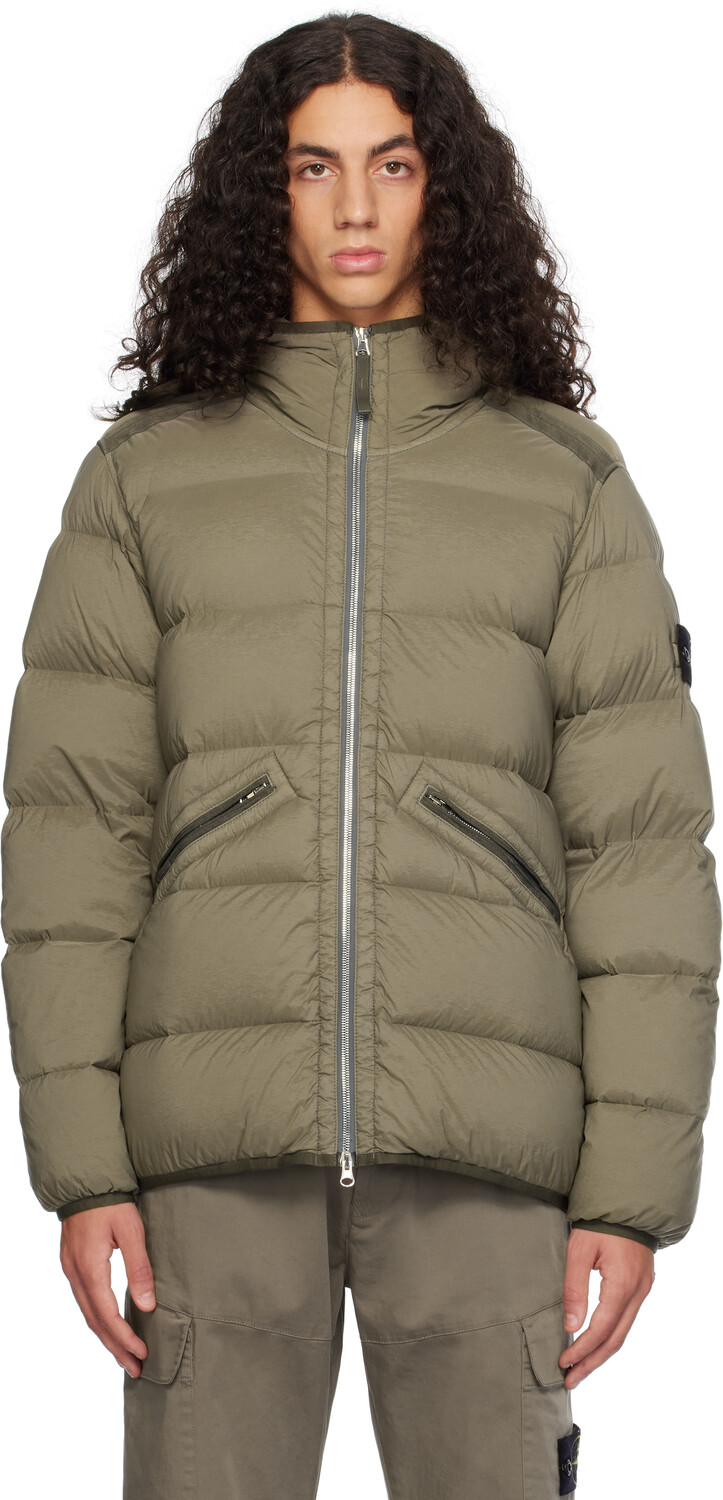 

Коричневый 43128 Бесшовный нейлоновый пуховик-туннель Stone Island