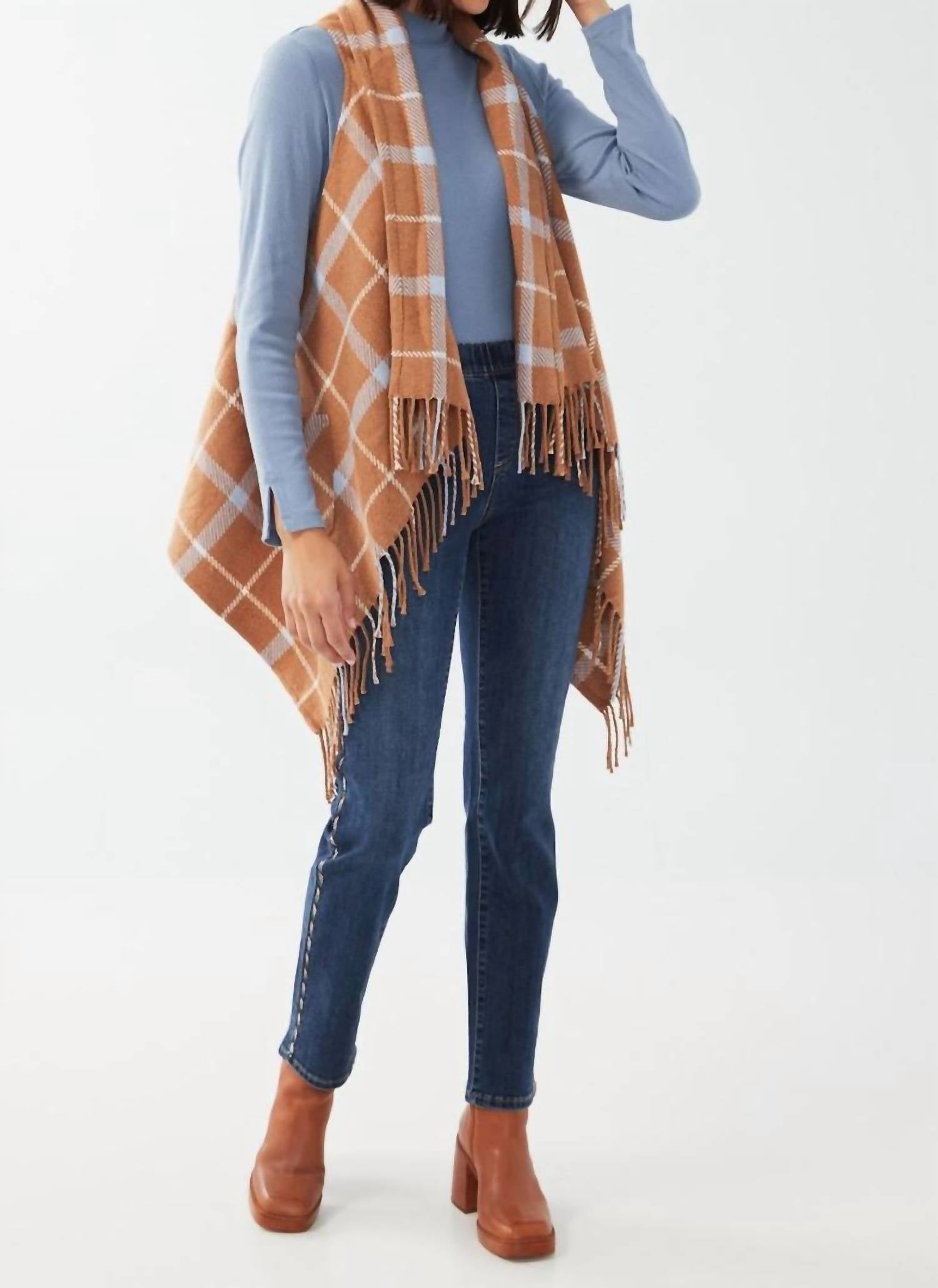 

Пончо Chipmunk Check в клетку West Brushed Plaid FDJ