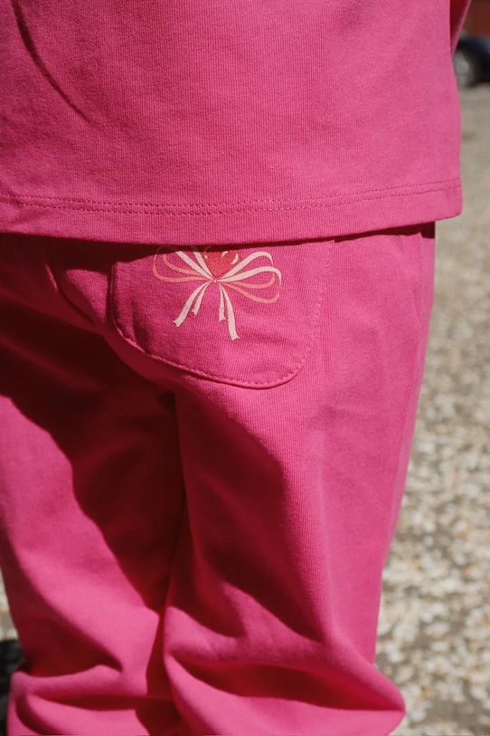 

Детские хлопковые брюки Babette Pants GOTS Konges Sløjd, розовый