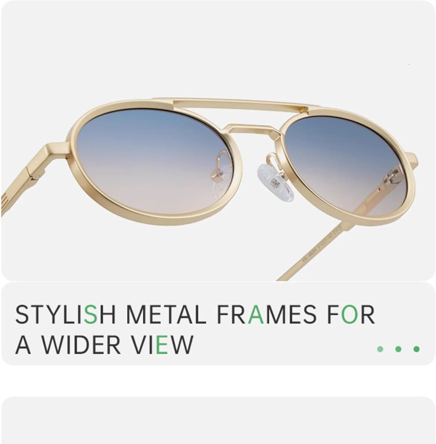 

Солнцезащитные очки в стиле стимпанк овальной формы для женщин и мужчин, роскошные, в маленькой оправе, с защитой от УФ-излучения UV400 TOIPASTN, C9silver3gray