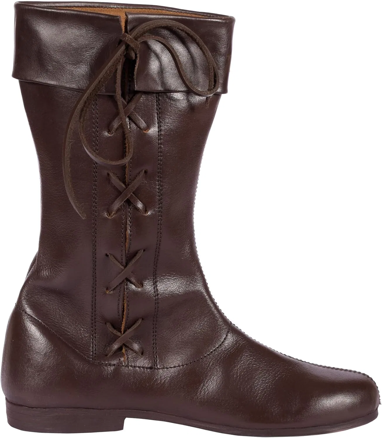 Ботинки Battle-Merchant Lange Schnürstiefel, dunkelbraun, Brown — фото 2